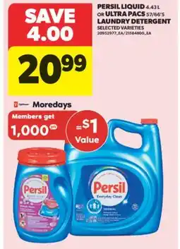 Real Canadian Superstore PERSIL LIQUID, 4.43 L OR ULTRA PACS, 57/66' S LAUNDRY DETERGENT offer