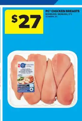 Real Canadian Superstore PC CHICKEN BREASTS, 6'S offer