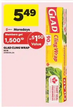 Real Canadian Superstore GLAD CLING WRAP, 90 M offer