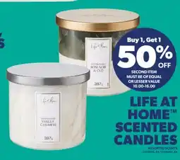 Real Canadian Superstore LIFE AT HOME SCENTED CANDLES offer