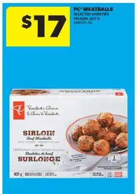 Real Canadian Superstore PC MEATBALLS, 907 G offer