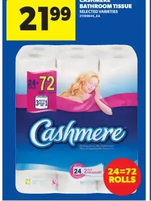 Real Canadian Superstore CASHMERE BATHROOM TISSUE, 24=72 ROLLS offer