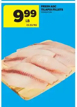 Real Canadian Superstore FRESH ASC TILAPIA FILLETS, 22.02/KG offer