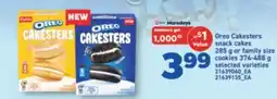 Real Canadian Superstore OREO CAKESTERS SNACK CAKES 285 G OR FAMILY SIZE COOKIES 374-488 G offer