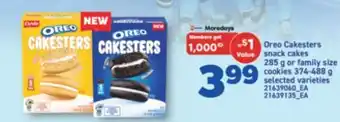 Real Canadian Superstore OREO CAKESTERS SNACK CAKES 285 G OR FAMILY SIZE COOKIES 374-488 G offer