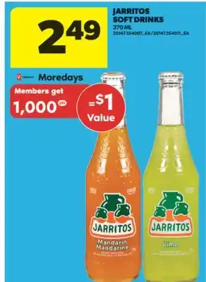 Real Canadian Superstore JARRITOS SOFT DRINKS, 370 ML offer