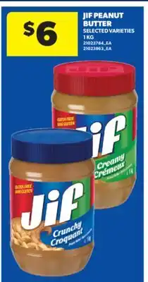 Real Canadian Superstore JIF PEANUT BUTTER, 1 KG offer