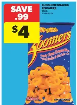 Real Canadian Superstore SUNSHINE SNACKS ZOOMERS, 250 G offer