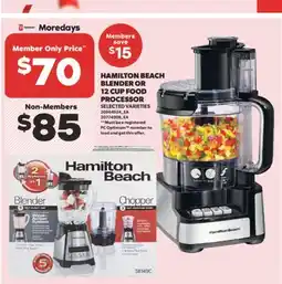 Real Canadian Superstore HAMILTON BEACH BLENDER OR 12 CUP FOOD PROCESSOR offer