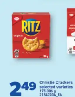 Real Canadian Superstore CHRISTIE CRACKERS, 175-386 G offer