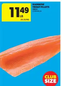 Real Canadian Superstore RAINBOW TROUT FILLETS offer