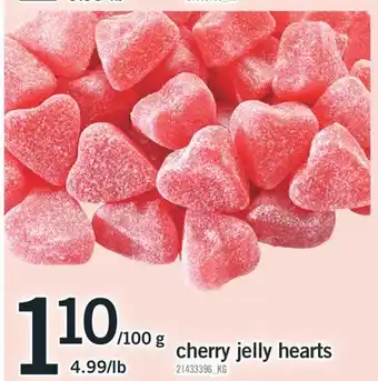 Fortinos CHERRY JELLY HEARTS offer