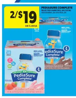 Real Canadian Superstore PEDIASURE COMPLETE, 4X235 ML offer