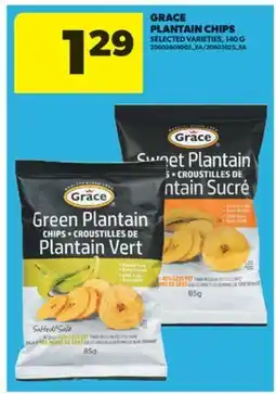 Real Canadian Superstore GRACE PLANTAIN CHIPS, 140 G offer