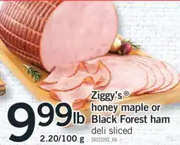 Fortinos ZIGGY'S HONEY MAPLE OR BLACK FOREST HAM offer