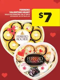 Real Canadian Superstore FERRERO VALENTINE HEART, 89.5/100 G offer