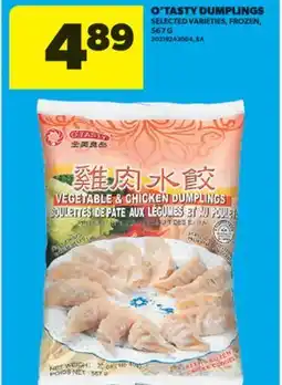 Real Canadian Superstore O'TASTY DUMPLINGS, 567 G offer