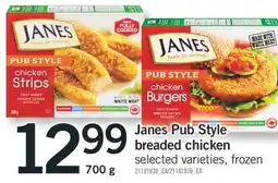 Fortinos JANES PUB STYLE BREADED CHICKEN, 700 G offer