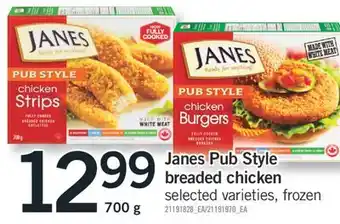 Fortinos JANES PUB STYLE BREADED CHICKEN, 700 G offer