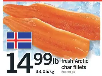 Fortinos FRESH ARCTIC CHAR FILLETS offer