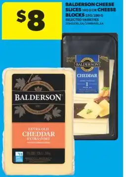 Real Canadian Superstore BALDERSON CHEESE SLICES 140 G OR CHEESE BLOCKS 250/280 G offer