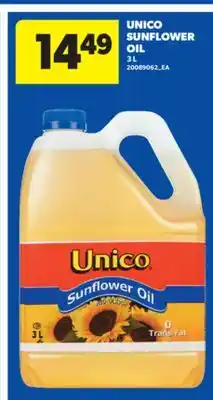 Real Canadian Superstore UNICO SUNFLOWER OIL, 3 L offer