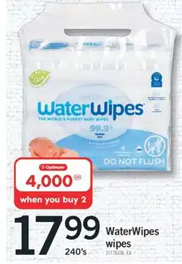 Fortinos WATERWIPES WIPES, 240'S offer