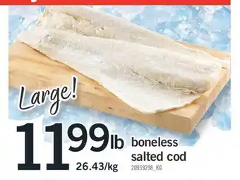 Fortinos BONELESS SALTED COD offer