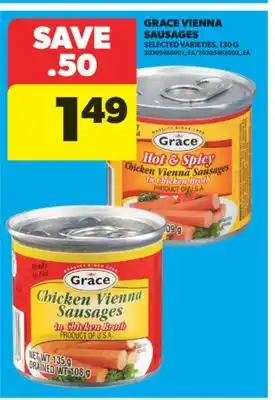 Real Canadian Superstore GRACE VIENNA SAUSAGES, 130 G offer