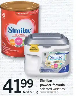 Fortinos SIMILAC POWDER FORMULA, 570-800 g offer