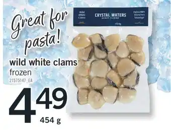 Fortinos WILD WHITE CLAMS, 454 G offer