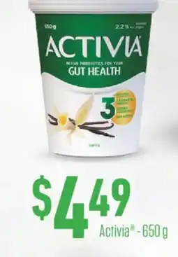 Fortinos ACTIVIA - 650 G offer