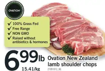 Fortinos OVATION NEW ZEALAND LAMB SHOULDER CHOPS offer