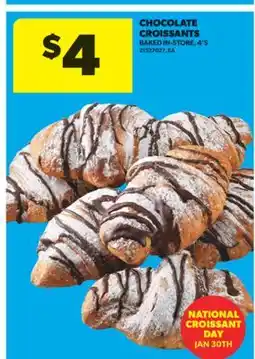 Real Canadian Superstore CHOCOLATE CROISSANTS, 4'S offer