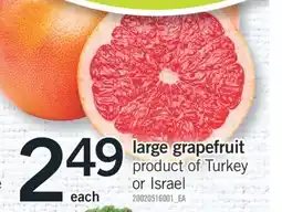 Fortinos LARGE GRAPEFRUIT offer