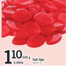 Fortinos HOT LIPS offer