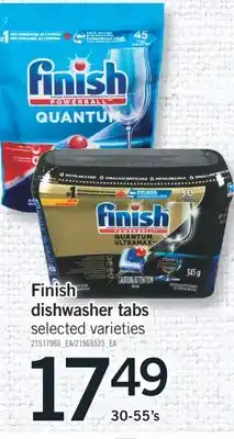 Fortinos FINISH DISHWASHER TABS, 30-55'S offer