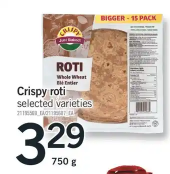 Fortinos CRISPY ROTI, 750 G offer