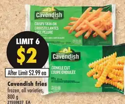 Fortinos CAVENDISH FRIES, 800 G offer