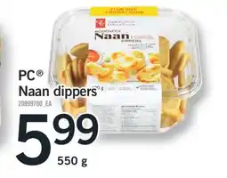 Fortinos PC NAAN DIPPERS, 550 G offer