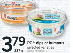 Fortinos PC DIPS OR HUMMUS, 227 G offer