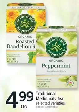 Fortinos TRADITIONAL MEDICINALS TEA, 16'S offer