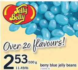 Fortinos BERRY BLUE JELLY BEANS, 11.49/LB offer