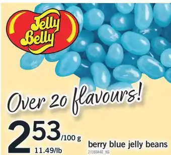 Fortinos BERRY BLUE JELLY BEANS, 11.49/LB offer