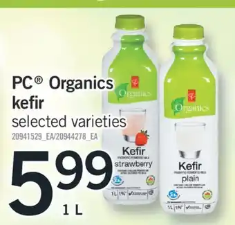 Fortinos PC ORGANICS KEFIR, 1 L offer