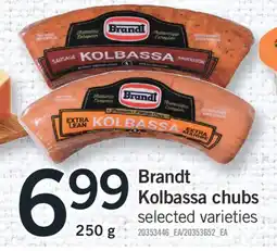 Fortinos BRANDT KOLBASSA CHUBS, 250 G offer