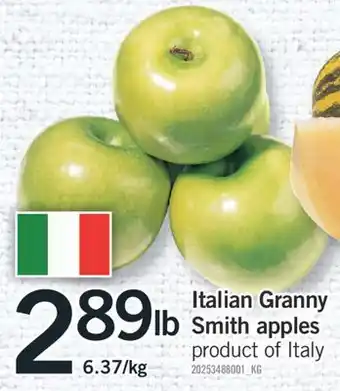 Fortinos ITALIAN GRANNY SMITH APPLES offer