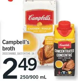 Fortinos CAMPBELL'S BROTH, 250/900 ML offer