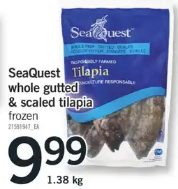 Fortinos SEAQUEST WHOLE GUTTED & SCALED TILAPIA, 1.38 kg offer