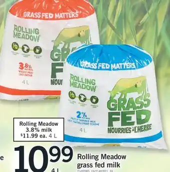 Fortinos ROLLING MEADOW GRASS FED MILK, 4 L offer